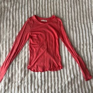 FP Movement by Free People Vibrant Red Long Sleeve Top